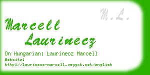 marcell laurinecz business card